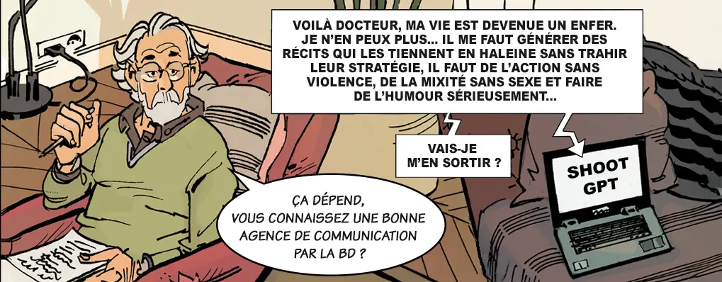 Bandeau IA et agence de communication